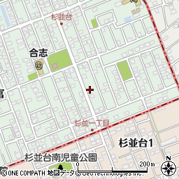 熊本県合志市幾久富1656-278周辺の地図