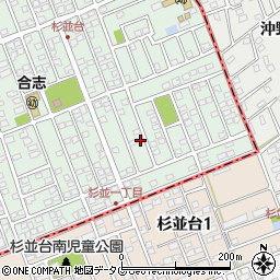 熊本県合志市幾久富1656-302周辺の地図
