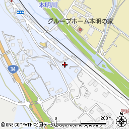 長崎県諫早市下大渡野町16周辺の地図