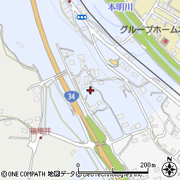 長崎県諫早市下大渡野町97周辺の地図