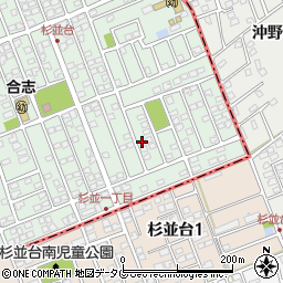熊本県合志市幾久富1656-309周辺の地図