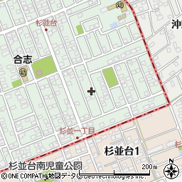熊本県合志市幾久富1656-301周辺の地図