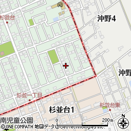 熊本県合志市幾久富1656-332周辺の地図