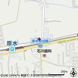 熊本県菊池郡菊陽町原水2184-4周辺の地図