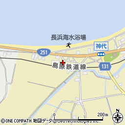長崎県雲仙市国見町神代戊95周辺の地図