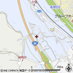 長崎県諫早市下大渡野町91周辺の地図
