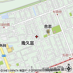 熊本県合志市幾久富1656-229周辺の地図