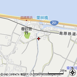 長崎県雲仙市瑞穂町西郷甲735周辺の地図