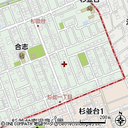 熊本県合志市幾久富1656-295周辺の地図