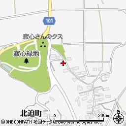 熊本県熊本市北区北迫町396周辺の地図