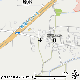 熊本県菊池郡菊陽町原水384-1周辺の地図