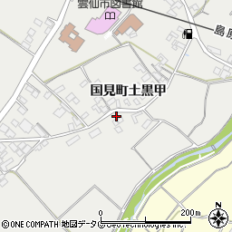 長崎県雲仙市国見町土黒甲572周辺の地図