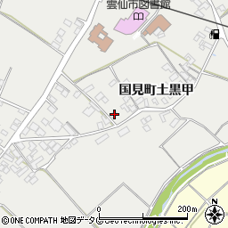 長崎県雲仙市国見町土黒甲998周辺の地図