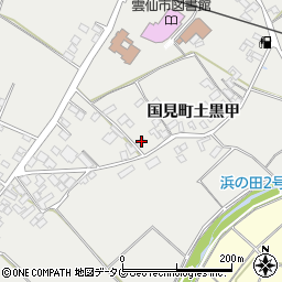 長崎県雲仙市国見町土黒甲998周辺の地図