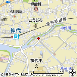 長崎県雲仙市国見町神代甲16周辺の地図