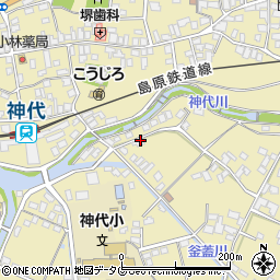 長崎県雲仙市国見町神代甲23周辺の地図