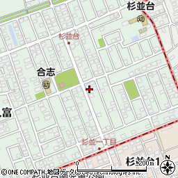 熊本県合志市幾久富1656-451周辺の地図