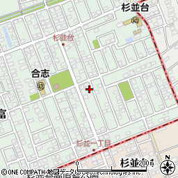 熊本県合志市幾久富1656-424周辺の地図