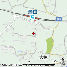 熊本県菊池郡大津町大林808周辺の地図