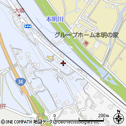 長崎県諫早市下大渡野町25-3周辺の地図