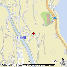 長崎県長崎市琴海村松町790周辺の地図