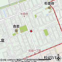 熊本県合志市幾久富1656-405周辺の地図