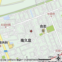 熊本県合志市幾久富1656-492周辺の地図