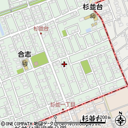 熊本県合志市幾久富1656-425周辺の地図