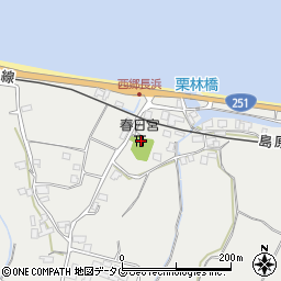 長崎県雲仙市瑞穂町西郷甲694周辺の地図