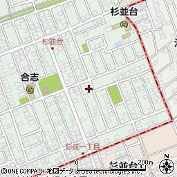 熊本県合志市幾久富1656-446周辺の地図