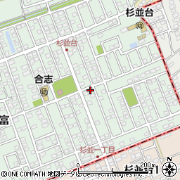 熊本県合志市幾久富1656-423周辺の地図