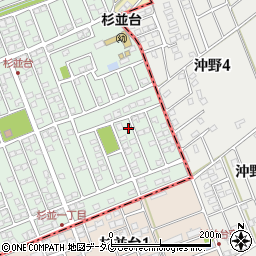 熊本県合志市幾久富1656-339周辺の地図