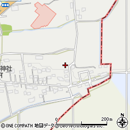 熊本県菊池郡菊陽町原水74周辺の地図