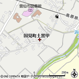 長崎県雲仙市国見町土黒甲1014周辺の地図