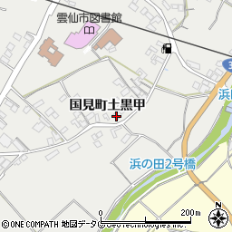 長崎県雲仙市国見町土黒甲1014周辺の地図