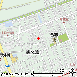 熊本県合志市幾久富1656-491周辺の地図