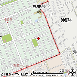 熊本県合志市幾久富1656-337周辺の地図