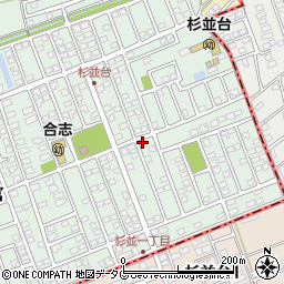 熊本県合志市幾久富1656-426周辺の地図