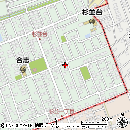 熊本県合志市幾久富1656-445周辺の地図