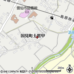 長崎県雲仙市国見町土黒甲1015周辺の地図