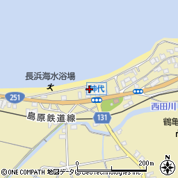 長崎県雲仙市国見町神代戊92周辺の地図