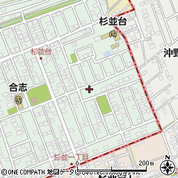 熊本県合志市幾久富1656-517周辺の地図