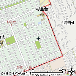 熊本県合志市幾久富1656-210周辺の地図
