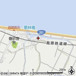 長崎県雲仙市瑞穂町西郷甲617周辺の地図