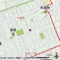 熊本県合志市幾久富1656-427周辺の地図