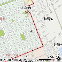 熊本県合志市幾久富1656-354周辺の地図