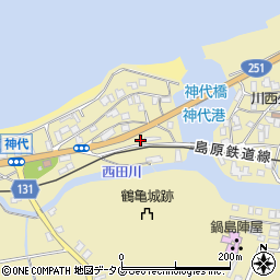 長崎県雲仙市国見町神代戊25周辺の地図