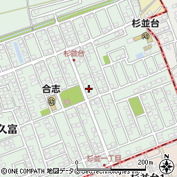 熊本県合志市幾久富1656-715周辺の地図