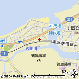 長崎県雲仙市国見町神代戊25-2周辺の地図