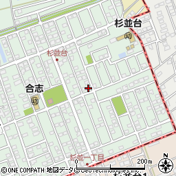 熊本県合志市幾久富1656-444周辺の地図